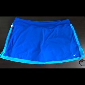 NIKE Plus Size Golf Tennis Skirt Skort Blue 2XL